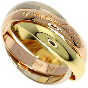 CARTIER Authentic 18k Gold Trinity Ring #52